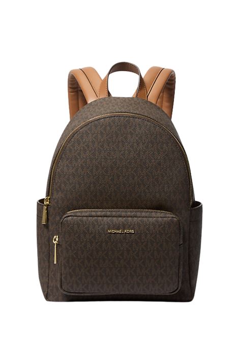 Zaino Tanner medio con stampa logo BRONZO GHIANDA Michael Kors | 30T5GTNB2B252